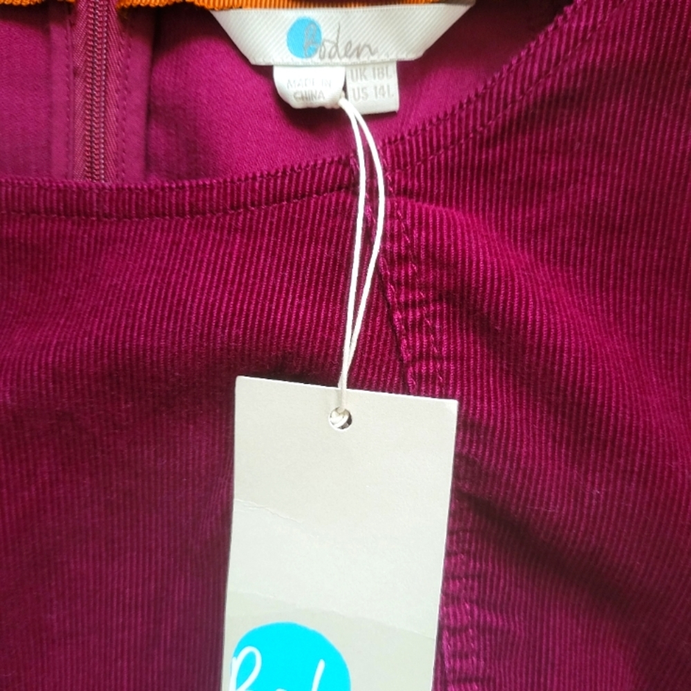 ♥️NWT♥️ BODEN WOMENS CORDEROY DRESS - Picture 3 of 8